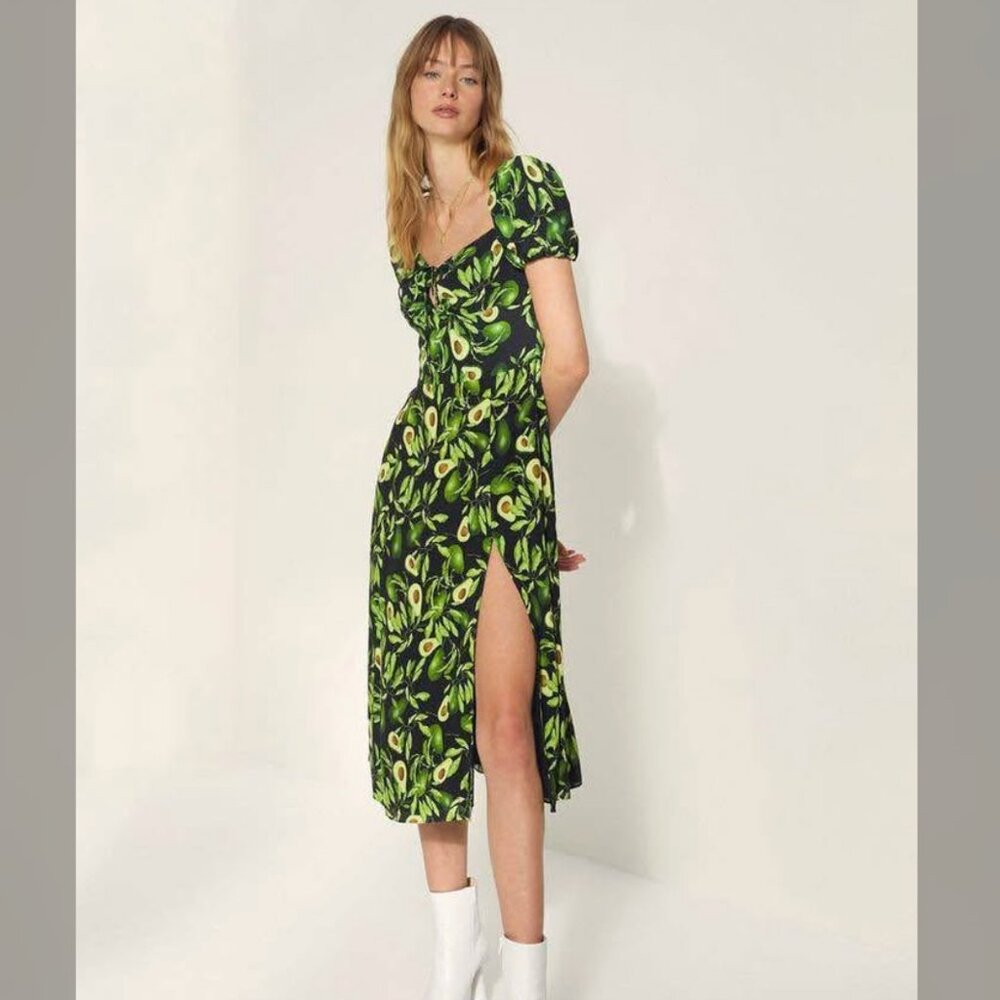 Aritzia Wilfred Pandora avocado dress